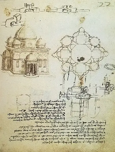 Studies for a Building on a Centralised Plan IV Leonardo da Vinci
